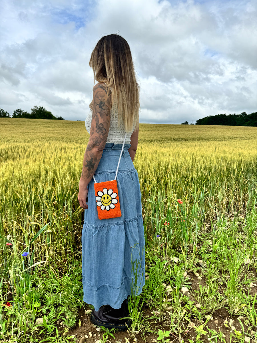 Hippie Flower Handybag